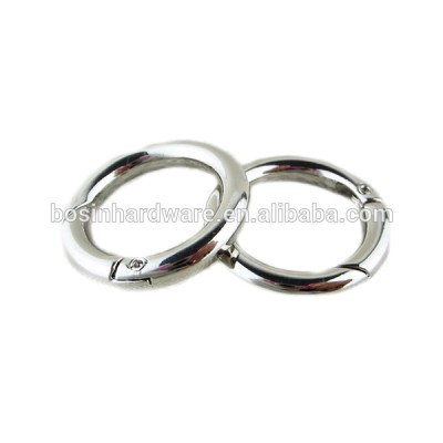 Durable High Quality Metal Spring Gate Ring Round Carabiner